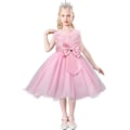 Pikkukuva 4 / 5: Tyll- ja pitsimekko, kolmiulotteinen kukkamekko (vaaleanpunainen, 140 cm) .4 Pink 140cm
