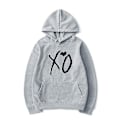 Miniatyrbillede 2 af 5: The Weeknd trykte hættetrøjer Xo ode Print hættetrøje Herrer Kvinder Harajuku Hip Hop Pullover Hoodie Toppar .i Light Grey 01 M