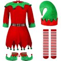 Miniatyrbillede 1 af 9: Børns Julekostumer Cos Børns Elf Kostumer Fest Til Pige 140cm