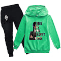 Miniatyrbilde 1 av 2: Wednesday Family Hoodie Barn Unisex Pack Addams Sweatshirt Kläder V1 .4 green2 140cm