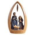 Miniatyrbild 1 av 2: Xbi- Julkrubba harts prydnad Vår Fru av Fadern och Vår Fru jesus Skönhetens bord Julklappar 1