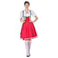 Pikkukuva 5 / 5: Naisten Oktoberfestin asu Saksan Dirndl-mekko Asumekko Baijerin karnevaalijuhlat Haoyi -a Red M