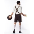 Miniatyrbilde 2 av 3: Menn Bayerske Lederhosen Tysk Oktoberfest Tradisjonelle Shorts Øl Guy Kostyme Hk -a L