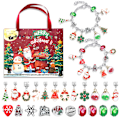 Miniatyrbilde 9 av 9: Gull julekalender gaveeske DIY perle armbånd advent julekalender blindboks .C C