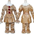 Pikkukuva 1 / 5: Klovni Back To The Soul Cos Suit Pennywise Cosplay Halloween -asu -a gold M