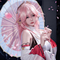 Miniatyrbild 3 av 7: Mub- Genshin Impact Yae Miko Guuji Yae Cosplay Costume Genshin Deguisement Wig Dress Party Outfit Halloween Costumes for Women Costume+Wig XS