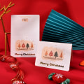 Miniatyrbillede 1 af 11: Mub- julehilsenkort bronzering engelsk ins vind julehilsenkort juleaften diy Julgran