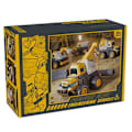 Miniatyrbillede 1 af 5: Xbi - 4 stk Tryk Konstruktion Lastbil Legetøj til Børn Gravemaskine Bulldozer Model Julegave til Drenge