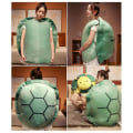Miniatyrbild 5 av 5: Wearable Turtle Shell Pillow Adult-giant Turtle Costume Funny Dress Up Weighted Turtle Plush,big Turtle Body Pillow -a green*80cm