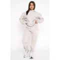 Miniatyrbilde 1 av 2: Mub- 2024 Vår og høst Vinter Ny Genser Sett Mote Sport Langarmet Genser med hette Duo Sett Beige gray XL