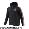 Miniatyrbilde 1 av 2: Mub- Fotball Treningsjakke Fall Langarmet 2324 Miami Black Trench Coat S