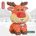 Miniatyrbillede 1 af 2: Mub- Jul Børn Jul Byggesten Legetøj Gaver Christmas elk