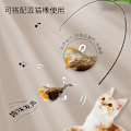 Miniatyrbild 5 av 10: Mub- Kattleksaker imitation fågelsång plyschleksaker katt hängande automatisk retande katt orange 10*5*6cm (excluding feather size)
