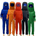 Miniatyrbilde 3 av 5: Barn Cosplay Among Us Kostymer Barn Fancy Dress Week Gaming Cosplay . Green 6-8Years