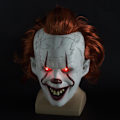 Pikkukuva 2 / 4: Pelottava Se Pennywise Creepy Clown Mask Clown Headgear Cosplay-koristeluun -a Smile With Light