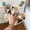 Miniatyrbillede 4 af 7: Mub- Dame EVA sål åben tå tyk sål søde dyr tegneserie ko hjemmesko høj kvalitet indendørs hjem hus bomuld linned hjemmesko as picture 40-41