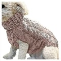 Miniatyrbilde 4 av 4: Hunder Hund Varm Genser Genser Klær Valp Katt olid tickat tickad Apparel-26 Khaki S