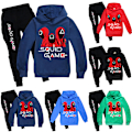 Pikkukuva 2 / 3: Squid Game Pojat tytöt Urheiluvaatteet Cosplay Puku Takki+housut W . red 120cm