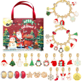 Miniatyrbilde 1 av 3: Mub- 24 rutenett Adventskalender DIY barn armbånd kreativ snømann jul blind box gave 8