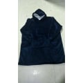 Miniatyrbillede 1 af 4: Mub - Børne-TV-filt, varm pyjamas, trøjer, fleece med hætte, morgenkåber hoodie-filt Blue