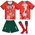 Pikkukuva 1 / 2: Portugalin maajoukkue Retro Commemorative Edition Jalkapallopaita Urheiluvaatteet 7 Cristiano Ronaldo M