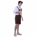 Miniatyrbilde 2 av 5: 30 % rabatt på svarte tyske herre skinn Lederhosen Oktoberfest Shorts Bukser Bayerske for menn og gutter. White XL