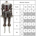 Miniatyrbillede 3 af 3: Stephen King's It Full Set Halloween   Kostume Pennywise Klovn Dragt Joker-1 -a Grey M