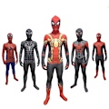 Pikkukuva 2 / 7: Mub- Halloween Cosplay-asu Uusin Hieno Hämähäkkimies Spiderman-asu Hieno Hyppyhaalari Aikuisille Ja Lapsille Punainen Musta Cosplay-vaatteet 10 170cm 4XL