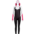 Pikkukuva 4 / 7: Mub- Halloween-juhlapeliasu Parallel Universe 2 Spider-Man Gwen aikuisen lapsen haalari elokuva- ja televisioasu Children's Negative Space Suit 2 XL