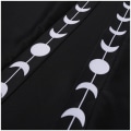 Miniatyrbillede 6 af 9: Unisex Månefaser Broderet Hætte Kappe Mystisk Middelalderlig Renaissance Lang Spids . black 2XL