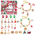 Pikkukuva 1 / 3: Mub- 24 ruudukkoa Adventtikalenteri DIY lasten rannekoru luova lumiukko joulu sokea laatikko lahja 5