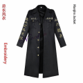Pikkukuva 1 / 5: Anime Tokyo Revengers Keisuke Baji Chifuyu Matsuno Smiley Ken Tokyo Manji Gang Cosplay-asu - Musta brodeerattu takki - Yhtenäinen Manjiro Jacket Adult M