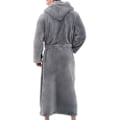 Miniatyrbillede 8 af 8: Herre langærmet hætte badekåbe Soft Lounge badekåbe Grey 2XL