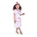 Miniatyrbilde 3 av 5: Simulering Lege Sykepleier Arbeid Barn Uniform Kjole Halloween Kostyme Barn Cosplay Leker Sett Fancy Fest Bursdag -a M 110-120cm