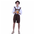 Miniatyrbilde 2 av 5: 30 % rabatt på svarte tyske herre skinn Lederhosen Oktoberfest shorts Bukser Bayerske for menn og gutter. White S
