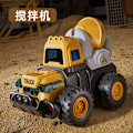Miniatyrbillede 5 af 5: Xbi - 4 stk Tryk Konstruktion Lastbil Legetøj til Børn Gravemaskine Bulldozer Model Julegave til Drenge