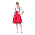 Pikkukuva 3 / 5: Naisten Oktoberfestin asu Saksan Dirndl-mekko Asumekko Baijerin karnevaalijuhlat Haoyi -a Red L