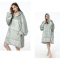 Miniatyrbilde 2 av 2: Pars heimeklede fortykka varm kald ekte hettepyjamas CNMR gray