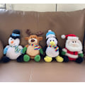 Miniatyrbild 2 av 6: Mub- Plysch Leksaker Docka Docka Jul Rådjur Jul Pingvin Docka Gåvor Snögubbe Docka Christmas penguins