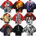 Miniatyrbild 5 av 7: Mub- Styles Demon Slayer: Kimetsu no Yaiba Cosplay 3D Printing Haori Anime Kimono Cloak Anime Cartoon Clothing 20 L
