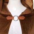Miniatyrbilde 4 av 5: Cos Middeleeuwse Retro Cape Met Capuchon Mocka Cape Halloween Feest Kostuum Cape black S