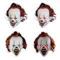 Pikkukuva 2 / 5: Pelottava Se Pennywise Creepy Clown Mask Clown Headgear Cosplay-koristeluun -a Smile Without Light