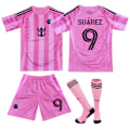 Miniatyrbild 1 av 2: Xbi- 2526 nya Miami Hem Rosa Fotbollströja Tröja 9 SUAREZ #24