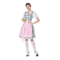 Pikkukuva 4 / 5: Naisten Oktoberfestin asu Saksan Dirndl-mekko Asumekko Baijerin karnevaalijuhlat Haoyi -a Green XL