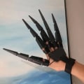 Miniatyrbillede 4 af 7: Mub- Custom Halloween fleksible fingerknuckle rekvisitter planet kriger cosplay udendørs fest dekoration fabrik engros Red Left/right hand 23.5*14*6cm