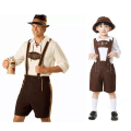 Miniatyrbilde 4 av 5: 30 % rabatt på svarte tyske herre skinn Lederhosen Oktoberfest Shorts Bukser Bayerske for menn og gutter. White XL