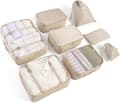 8-i-1 Bagage Organizer Set för resor, Klädväskor, Skor, Cos