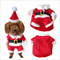 Miniatyrbild 1 av 5: Julkläder för husdjurshund Jultomtens hunddräkt vinter -a