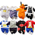 Miniatyrbild 2 av 7: Mub- Custom kids cosplay clothing 0-1 year old baby one-piece Japanese anime cosplay baby clothes personality romper costume 012 73 size