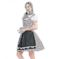 Pikkukuva 3 / 5: Naisten perinteinen Oktoberfest-asu, saksalainen oluttyttö Dirndl-mekko essulla, naamiaisasu, XS-6XL, pluskoko - 1#d776630 -a Red Plaid 4XL